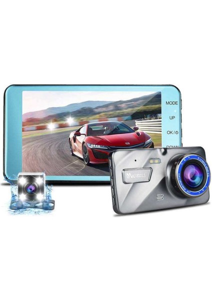 Araç Içi Kamera 1080P 4.0 Inç Çift Lens DR0079 fiyatları