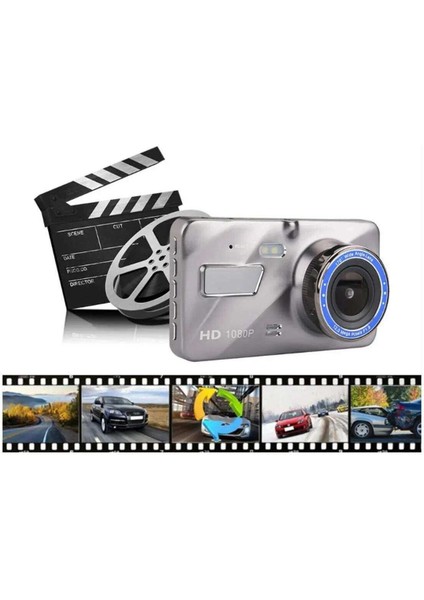 Araç Içi Kamera 1080P 4.0 Inç Çift Lens DR0079 indirimleri