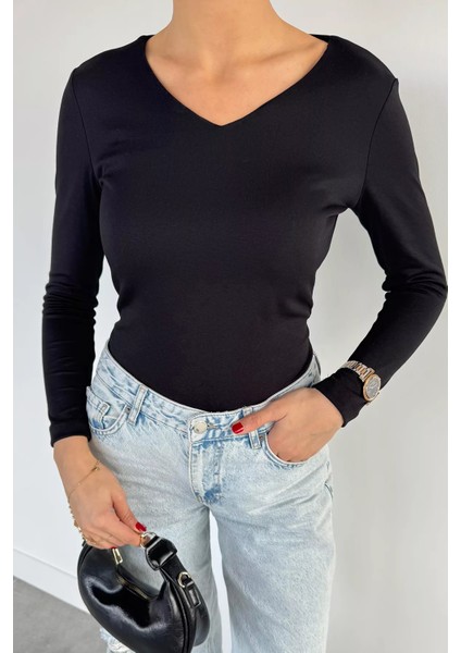 V Yaka Basıc Bluz P-00018594 fiyatları