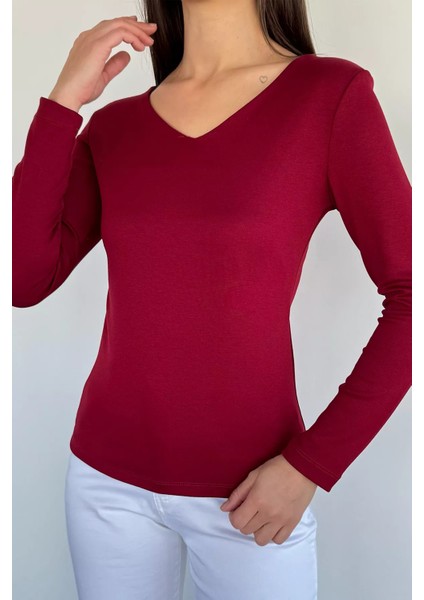 V Yaka Basıc Bluz P-00018594 modelleri