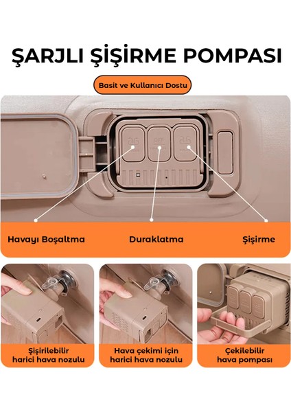 Robo Kendi Kendine Şişen Otomatik Çift Kişilik Şişme Koltuk