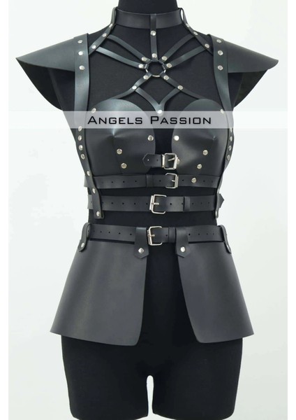 Deri Elbise Harness, Deri Etek ve Göğüs Elbise - APFT1371 fırsatları
