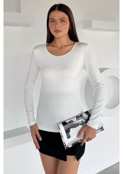 V Yaka Basıc Bluz P-00018596