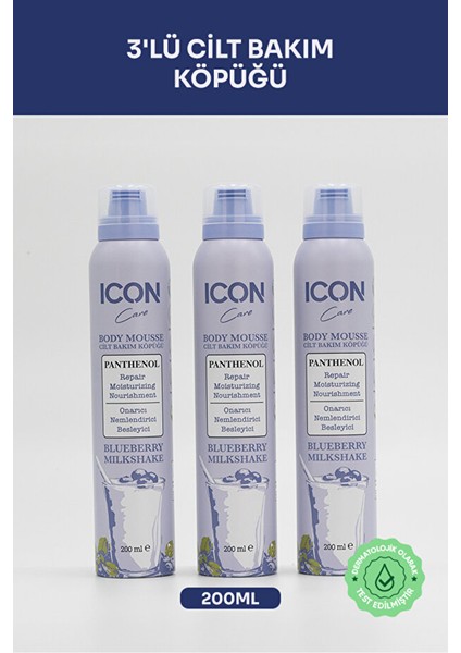 Icon Care Cilt Bakım Köpüğü Blueberry & Mılkshake 3'lü Set fiyatları