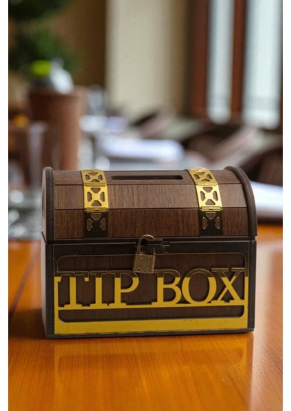 Nomika Tasarım Tip Box- Bahşiş Kutusu - Kumbara “sandık Tipi Tipbox” Ceviz Renk fiyatları