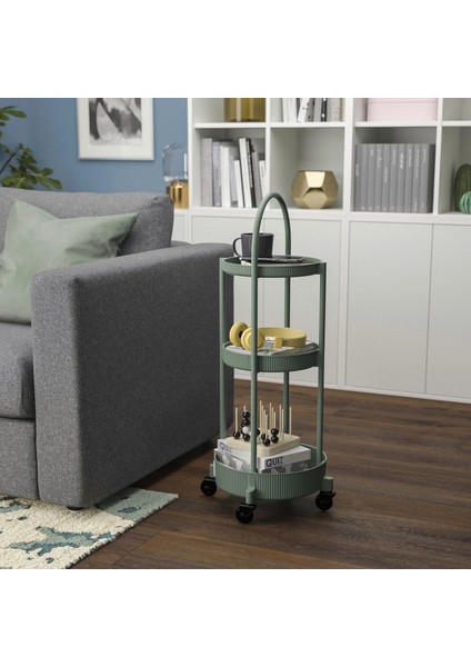 Juttersbo Servis Arabası Gri-Yeşil 36 x 36 Cm modelleri