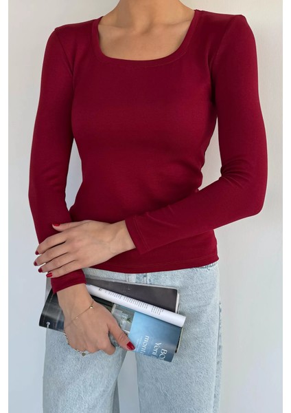 U Yaka Basıc Bluz P-00018598