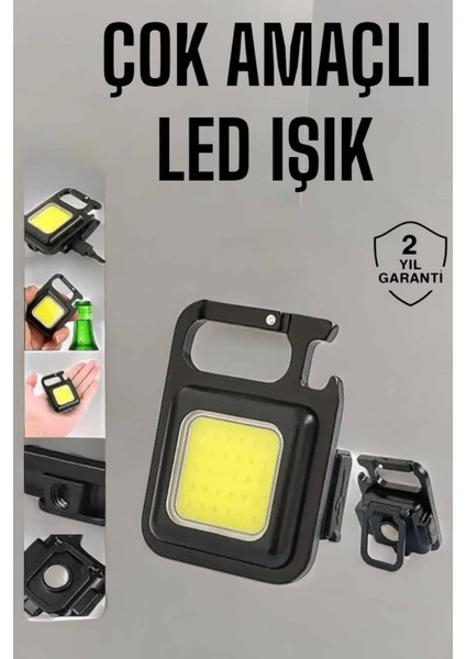 Msa-Shop Kamp Işığı Çok Fonksiyonlu Taşınabilir Anahtarlık Kapak Açma Manyetik Özelliği