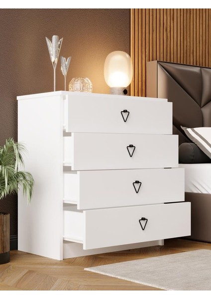 Kuzeylife Stella Şifonyer 4 Çekmeceli Bebek Genç Yatak Odası fiyatları