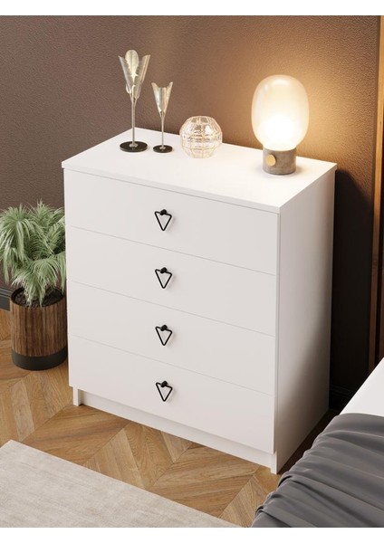 Kuzeylife Stella Şifonyer 4 Çekmeceli Bebek Genç Yatak Odası fırsatları