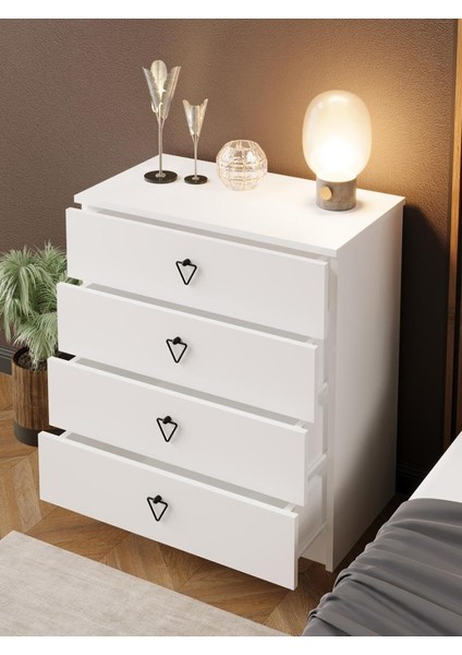 Kuzeylife Stella Şifonyer 4 Çekmeceli Bebek Genç Yatak Odası indirimleri