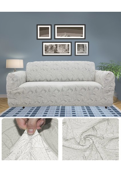 Koltuk Örtüsü Koltuk Kılıfı Jakarlı Esnek Ve Lastikli Yıkanabilir 3 Kişilik Çekyat Örtüsü Bir Adet