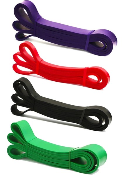 4 Lü Resistance Powerband Güç Bandı Seti Direnç Lastiği Squat Aerobik Sert Orta Hafif Xsert Direnç fırsatları