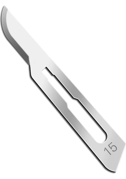 Bistürii Ucu No:15 / Steril Bıçağı Paslanmaz - 100 Adet/Paket
