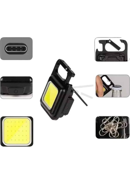 Msa-Shop Anahtarlık Çok Amaçlı Mıknatıslı Taşınabilir Işık LED Şarjlı modelleri