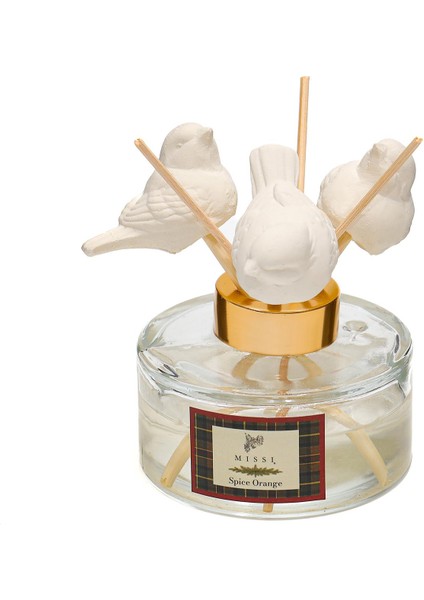 Yılbaşı 150 ml Kuş Seramik Taş Bambu Çubuklu Spice Orange Oda Kokusu fiyatları