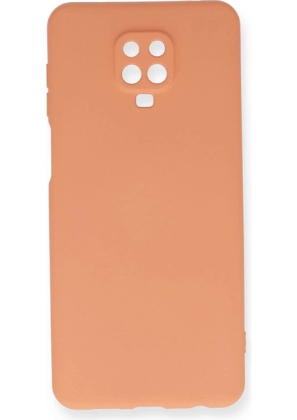 Xiaomi Redmi Note 9 Pro Kılıf Nano Içi Kadife Silikon - Turuncu