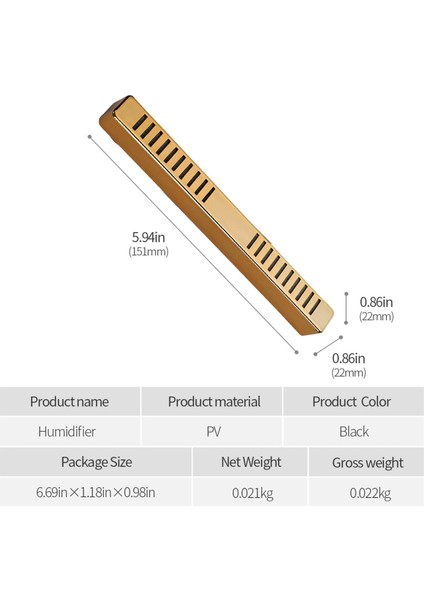 Puro Kutusu Nemlendirici Humidifier Ince Uzun Gold fiyatları