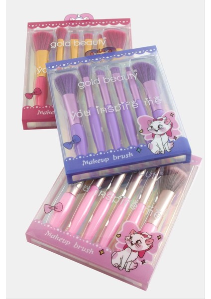 Msa-Shop 6 Adet Makyaj Fırça Seti-Renkli fırsatları