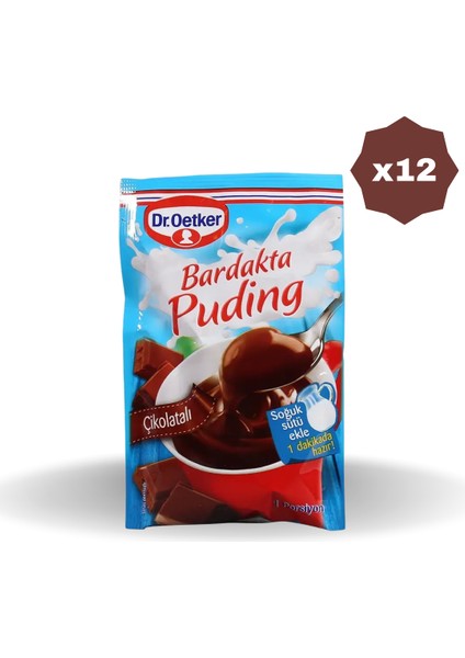 Çikolatalı Bardak Puding 35GR - (12 Adet)
