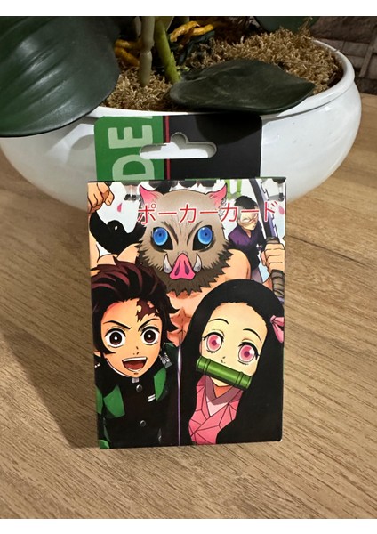 Iskambil Poker Kartı Anime Demon Slayer Figürlü