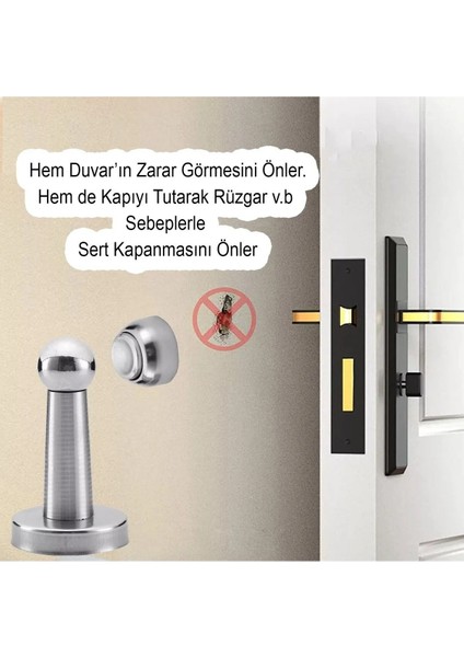 Mobilya Kapı Arkası Vidalı Metal Stoperi Tamponu Krom Tutucu Tutacağı Durdurucusu Stopu Mft. fiyatları