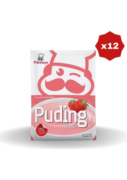Çilekli Puding 125GR - (12 Adet)