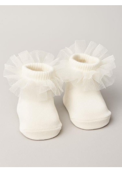 Bebek Pamuklu Tüllü Kısa Çorap modelleri