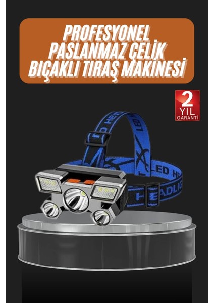 Depomix El Feneri Süper Kafa Lambası 4 Modlu 5 LED Kafa Feneri