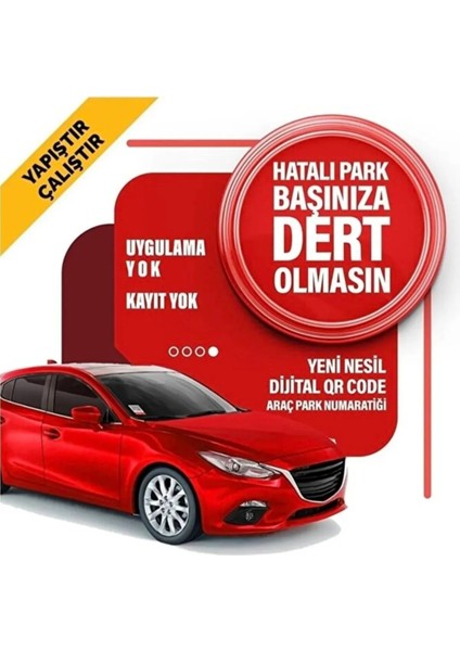 Hatalı Park Orkod Okuyucu Sticker(Arayan kişiye Numaranız görünmez)