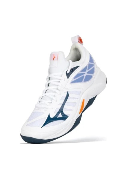 Wave Dimension Unisex Voleybol Ayakkabısı Beyaz / Lacivert fırsatları
