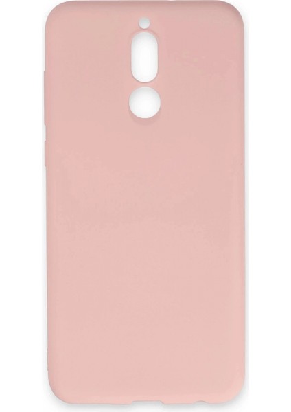 Huawei Mate 10 Lite Kılıf Nano Içi Kadife Silikon - Pudra