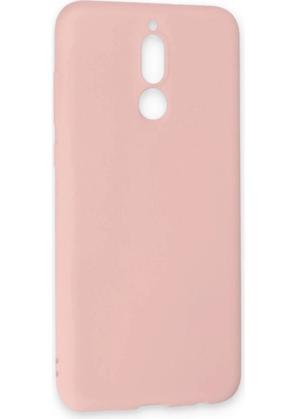 Huawei Mate 10 Lite Kılıf Nano Içi Kadife Silikon - Pudra modelleri