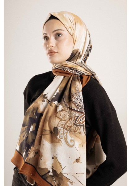 Desenli Pamuk Ipek Şal Desen-1