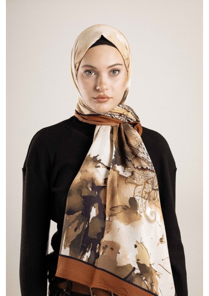 Desenli Pamuk Ipek Şal Desen-1 fırsatları