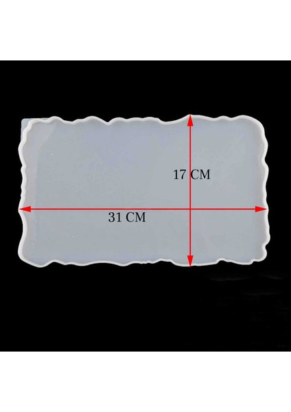 Epoksi Silikon Dalgalı Tepsi Kalıbı Dikdörtgen Küçük Boy 17X31 cm modelleri