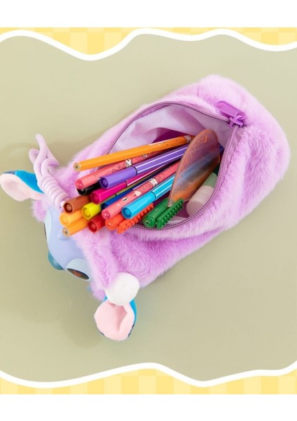 Stitch Stiç Kuala Labubu Peluş Askılı Kalemlik Kalem Kutusu Oyuncak Çanta Cüzdan Makyaj Çantası modelleri