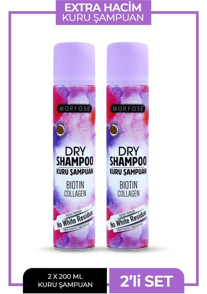 Kuru Şampuan Extra Hacim 2 Li Set