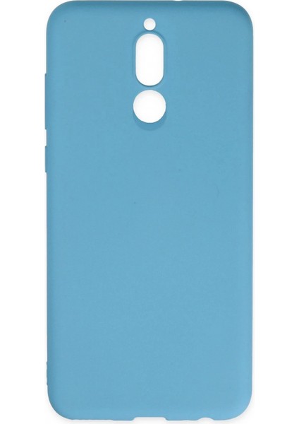 Huawei Mate 10 Lite Kılıf Nano Içi Kadife Silikon - Mavi