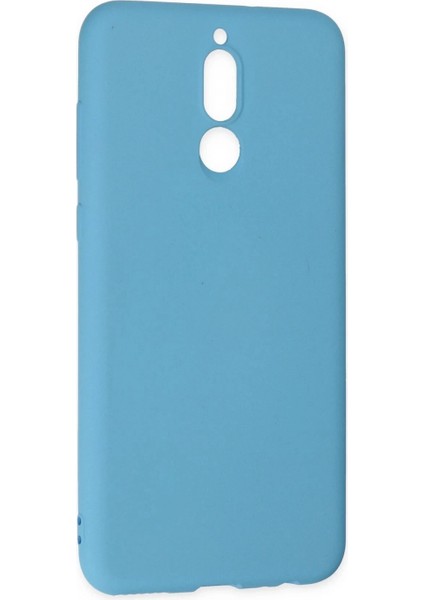 Huawei Mate 10 Lite Kılıf Nano Içi Kadife Silikon - Mavi modelleri