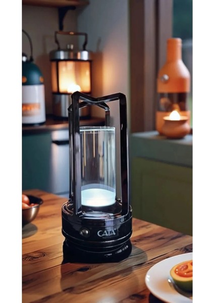 Ekim Aydınlatma Vegas Şarjlı Masa Lambası Siyah Kasa 3 Renk Işık Fonksiyonlu Dokunmatik CT-8439 fiyatları