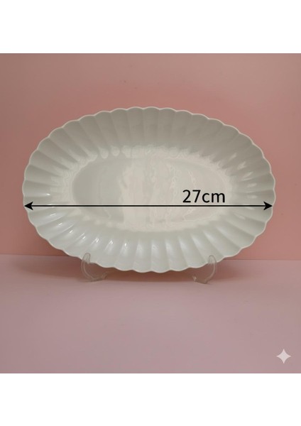 Midye Model Bone Luz Form 27 cm Kayık Tabak fiyatları