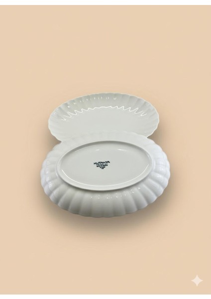 Midye Model Bone Luz Form 24 cm Kayık Tabak 2 Li fiyatları