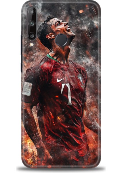 Huawei P40 Lite E Kılıf Hd Baskılı Kılıf + Nano Tam Kaplayan Ekran Koruyucu 8