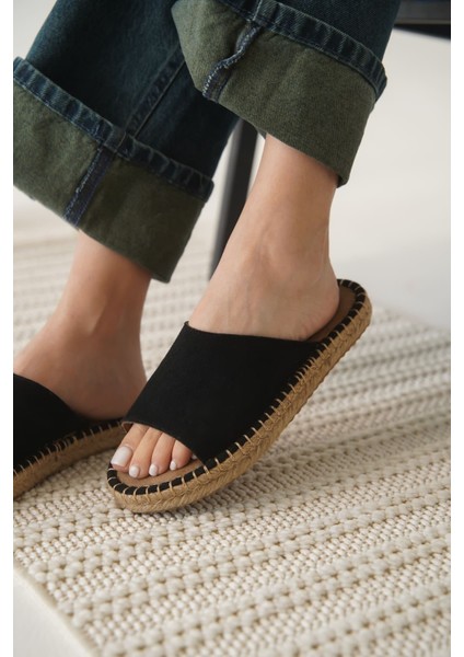 Modaserdem Grey Süet Siyah Kadın Terlik fırsatları