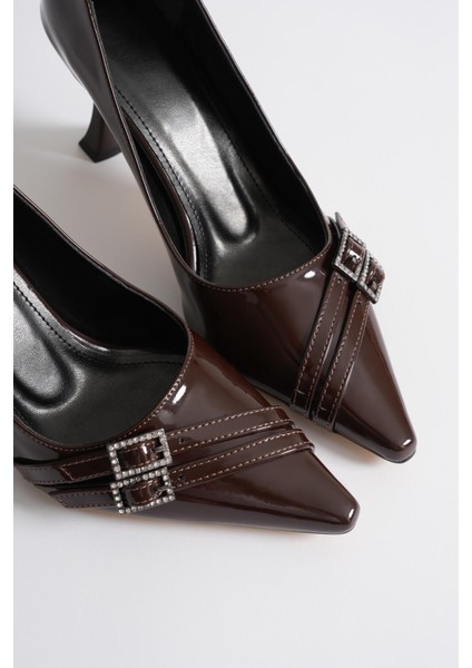 Modaserdem Maya Kadın Acı Kahve Rugan Ayakkabı indirimleri