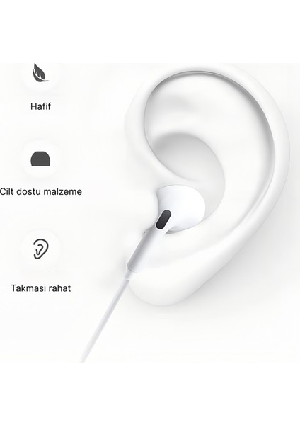 Kablolu Kulaklık Jack 3. 5 Beyaz fiyatları
