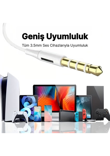 Kablolu Kulaklık Jack 3. 5 Beyaz modelleri