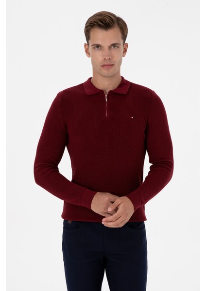 Erkek Bordo Kazak /triko 50313685-VR014