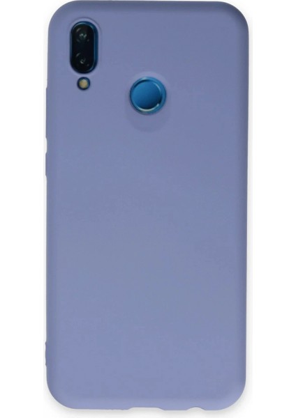 Huawei P20 Lite Kılıf Nano Içi Kadife Silikon - Lila